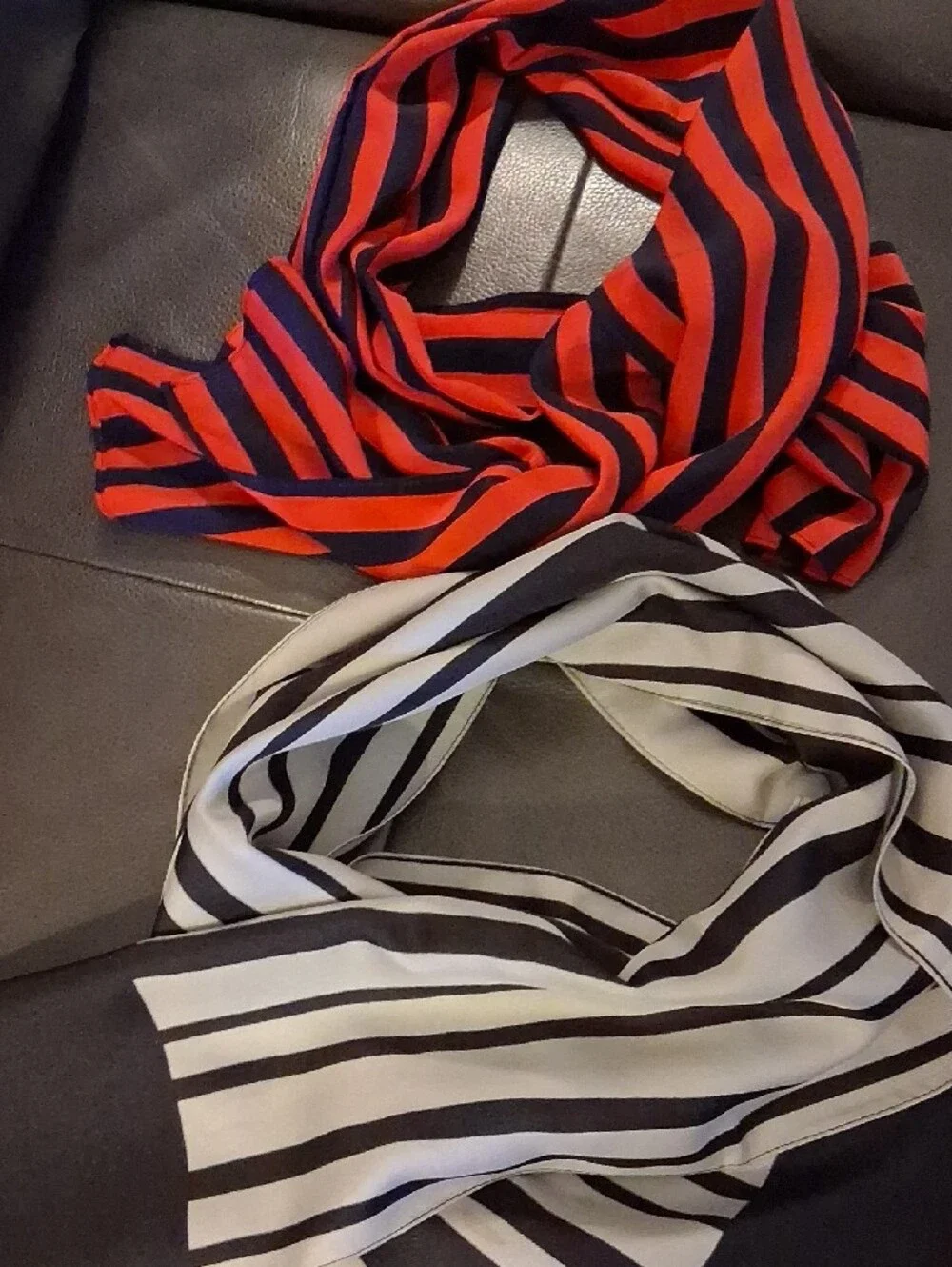 Two Striped Scarfs
